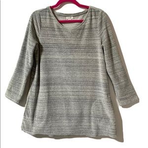 Pure Jill j. Jill Women’s Gray Tunic Top with Pockets Size M Medium
